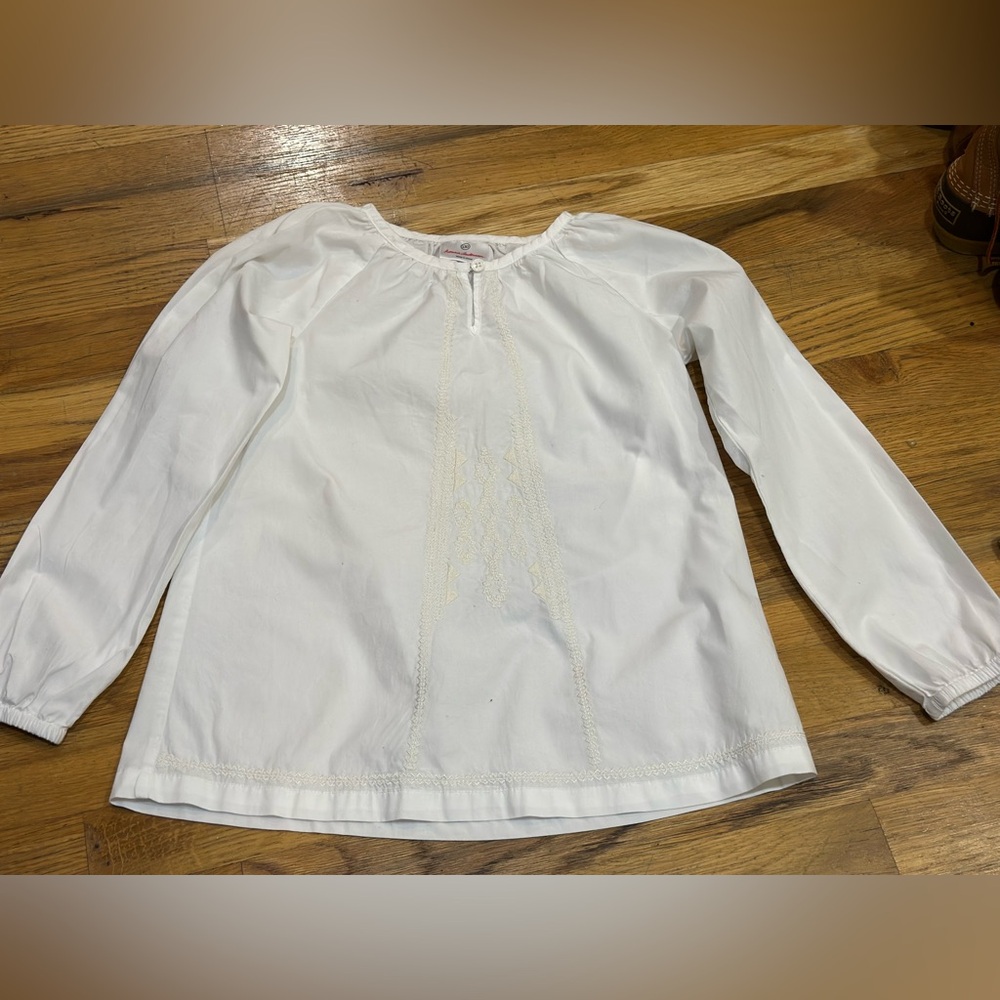 Hanna Andersson White Cotton Top